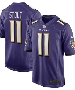 Jordan Stout Baltimore Ravens Player Game Jersey - Purple Nfl