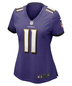 Jordan Stout Baltimore Ravens Women's Player Game Jersey - Purple