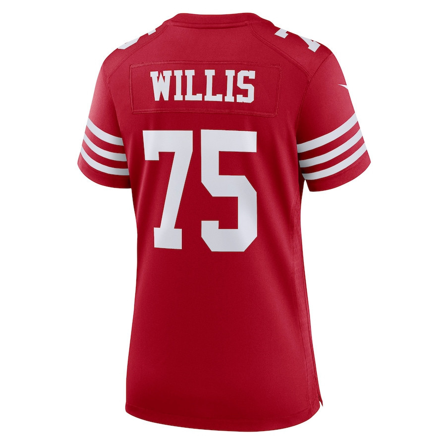 Jordan Willis San Francisco 49ers Women's Team Game Player Jersey - Scarlet