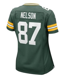 Jordy Nelson 87 Green Bay Packers Women's Retired Game Jersey - Green