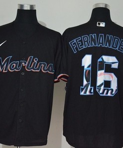 Jos Fern Ndez 16 2020 Mlb Black Jersey