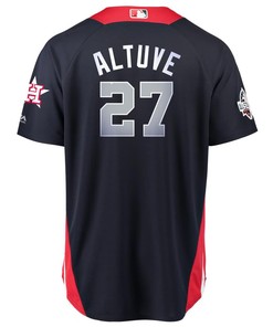 Jose Altuve American League Majestic 2018 Mlb All-star Game Home Run Derby Player Jersey - Navy