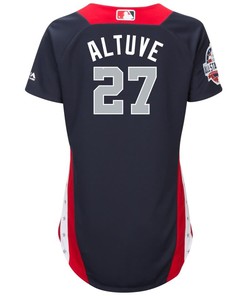 Jose Altuve American League Majestic Womens 2018 Mlb All-star Game Home Run Derby Player Jersey - Navy