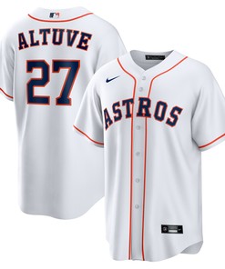 Jose Altuve Houston Astros Home Replica Player Name Jersey - White Mlb
