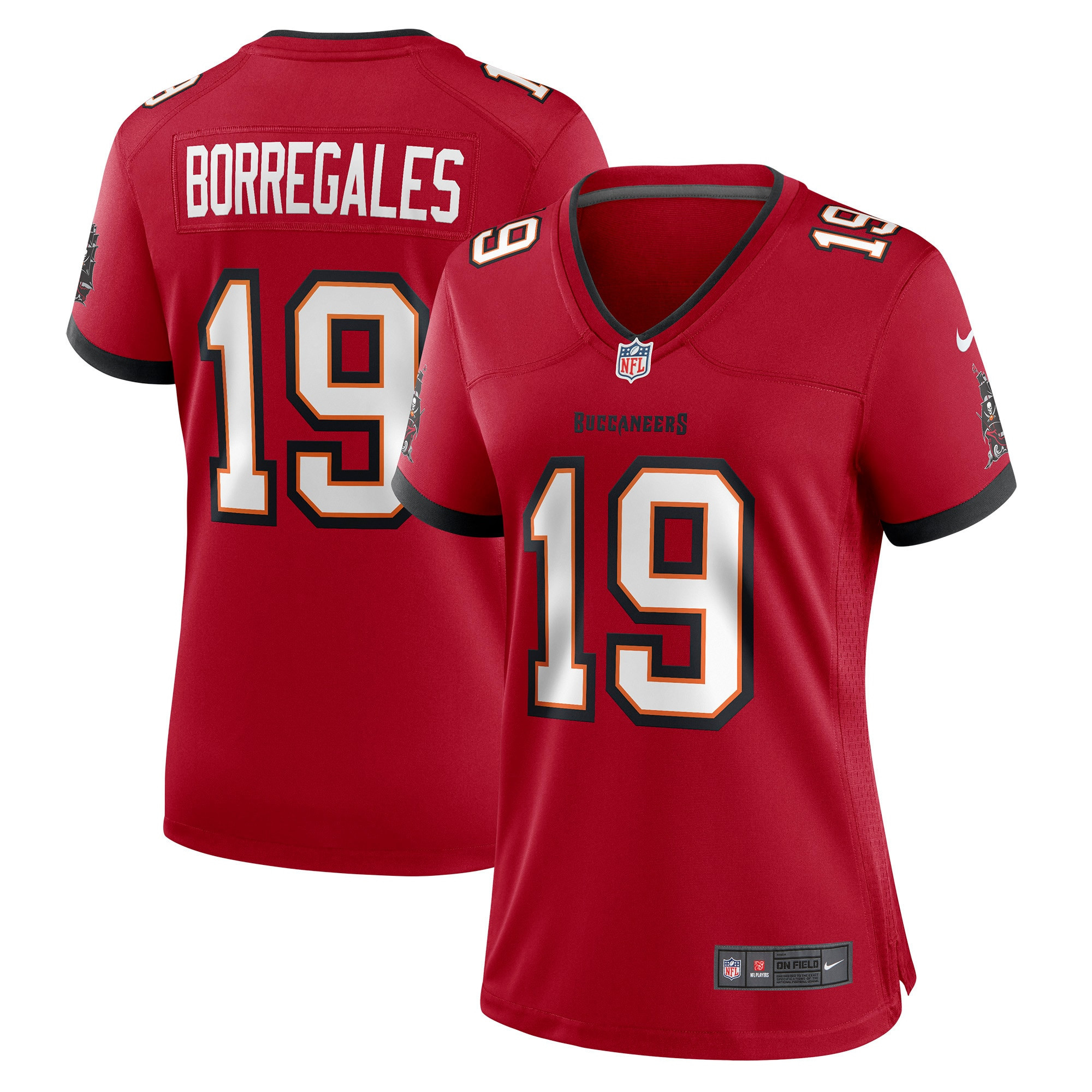 Jose Borregales Tampa Bay Buccaneers Womens Game Jersey - Red Nfl