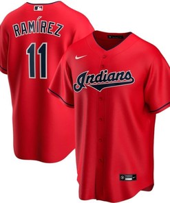 Jose Ramirez #11 2020 Mlb Red Jersey