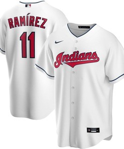 Jose Ramirez #11 2020 Mlb White Jersey