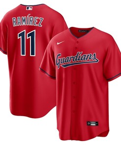 José Ramírez 11 Cleveland Guardians Alternate Player Jersey - Red