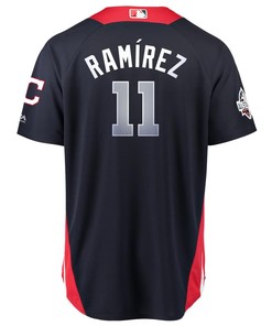 Jose Ramirez American League Majestic 2018 Mlb All-star Game Home Run Derby Player Jersey - Navy
