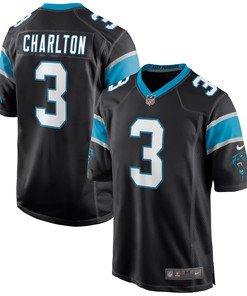 Joseph Charlton Carolina Panthers Game Jersey - Black Nfl