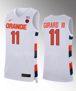 Joseph Girard III 11 Syracuse Orange White Jersey 2022-23 College Basketball