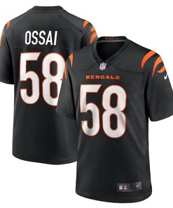 Joseph Ossai 58 Cincinnati Bengals Game Jersey - Black