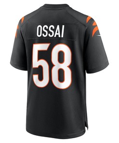 Joseph Ossai 58 Cincinnati Bengals Game Jersey - Black