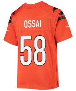 Joseph Ossai 58 Cincinnati Bengals Super Bowl LVII Champions Youth Alternate Game Jersey - Black