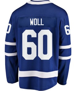 Joseph Woll 60 Toronto Maple Leafs Stanley Cup 2023 Playoffs Patch Home Breakaway Men Jersey - Blue