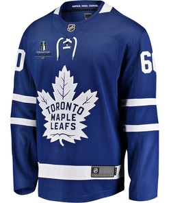 Joseph Woll 60 Toronto Maple Leafs Stanley Cup 2023 Playoffs Patch Home Breakaway Men Jersey - Blue