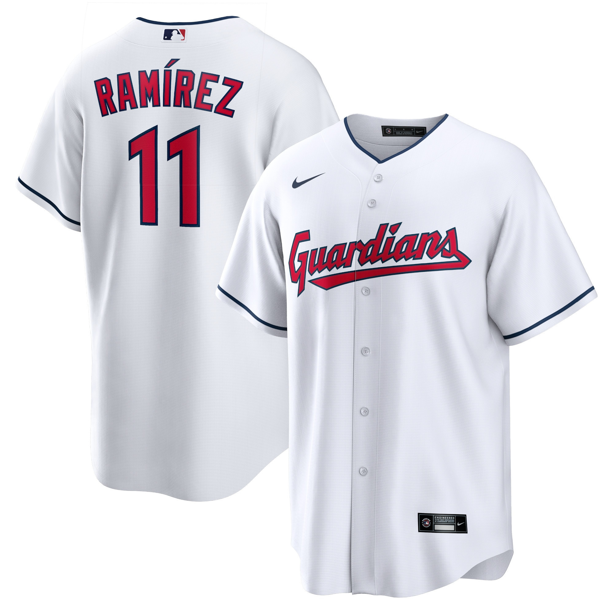 Joserez Cleveland Guardians Replica Player Jersey - White Mlb