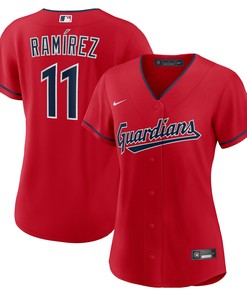 Joserez Cleveland Guardians Womens Alternate Replica Player Jersey Red Mlb