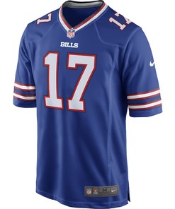 Josh Allen 17 Buffalo Bills Game Player Jersey - Royal