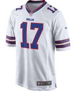 Josh Allen 17 Buffalo Bills Game Player Jersey - White