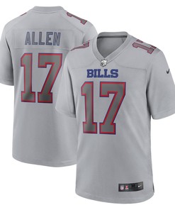 Josh Allen Buffalo Bills Atmosphere Fashion Game Jersey - Gray