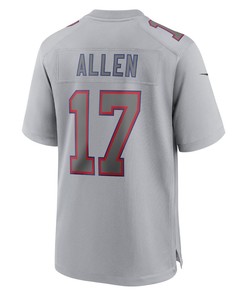Josh Allen Buffalo Bills Atmosphere Fashion Game Jersey - Gray