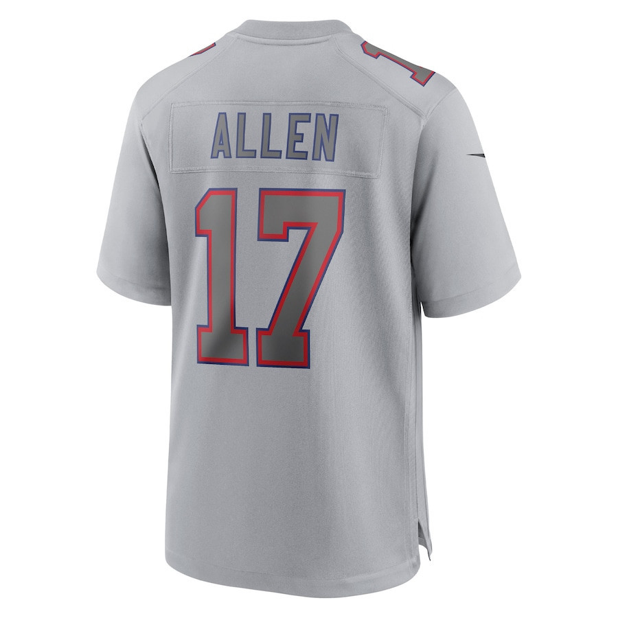 Josh Allen Buffalo Bills Atmosphere Fashion Game Jersey - Gray