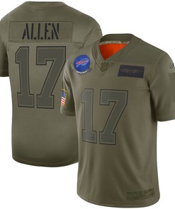 Josh Allen Buffalo Bills Nike Youth 2019 Salute To Service Game Jersey - Olive