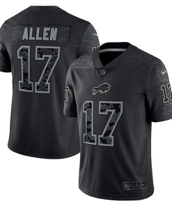 Josh Allen Buffalo Bills RFLCTV Limited Jersey - Black