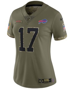 Josh Allen Buffalo Bills Women's 2022 Salute To Service Limited Jersey - Olive