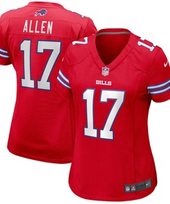 Josh Allen Buffalo Bills Womens Alternate Game Player Jersey Red Nfl