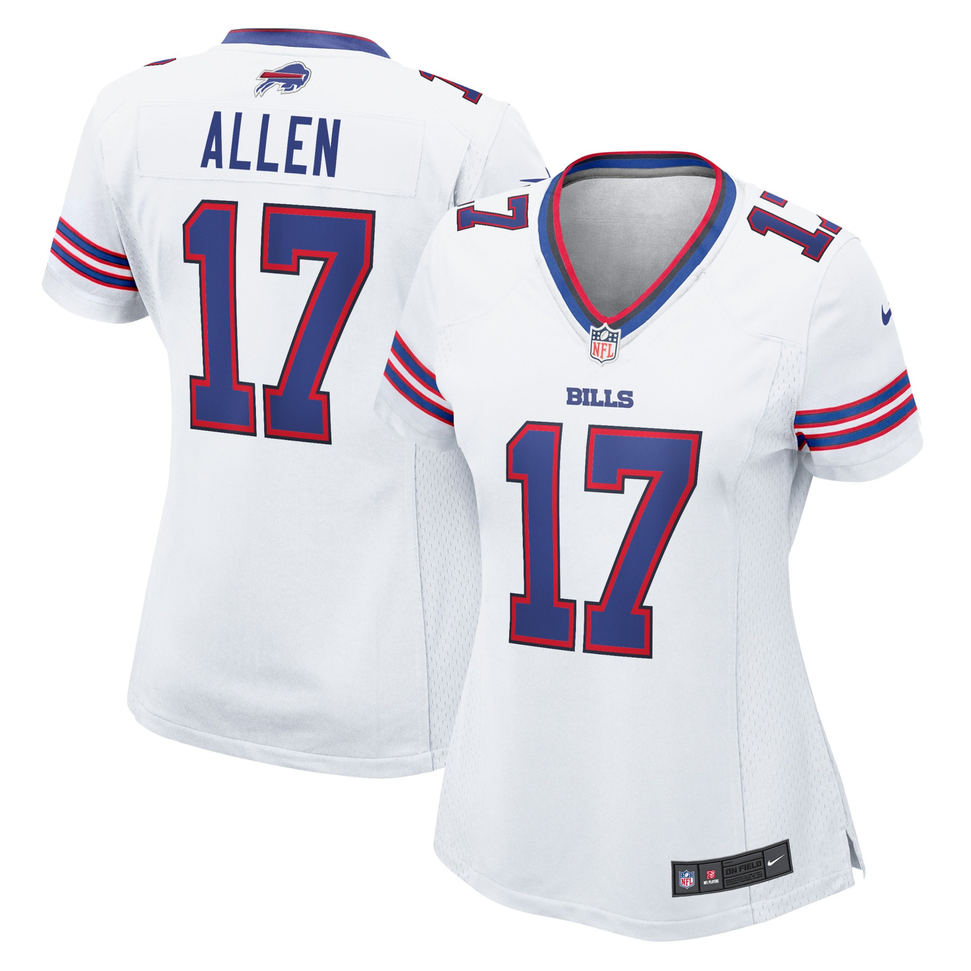 Josh Allen Buffalo Bills Womens Game Player Jersey - White Nfl