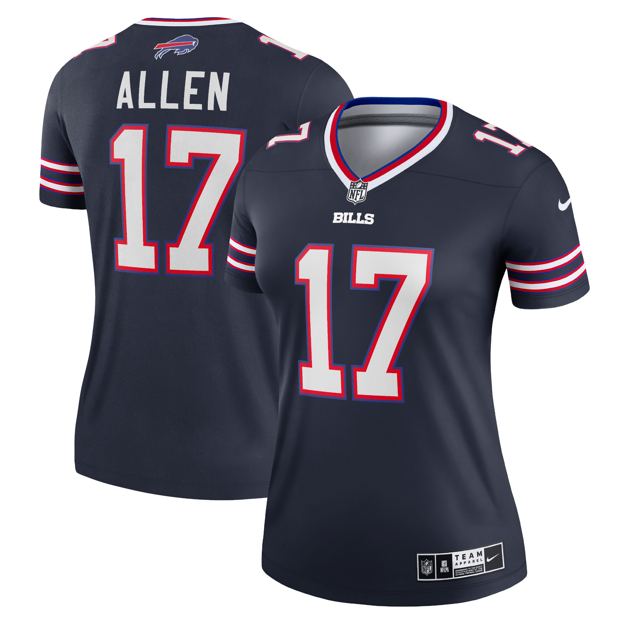 Josh Allen Buffalo Bills Womens Inverted Legend Jersey - Navy Nfl