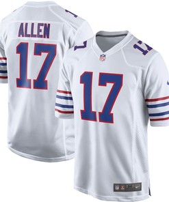 Josh Allen Buffalo Bills Youth Game Jersey - White