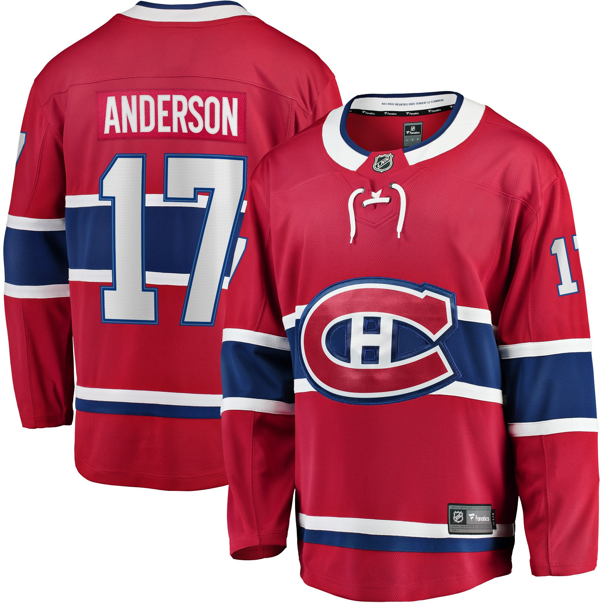Josh Anderson Montreal Canadiens Fanatics Branded Breakaway Player Jersey - Red Nhl