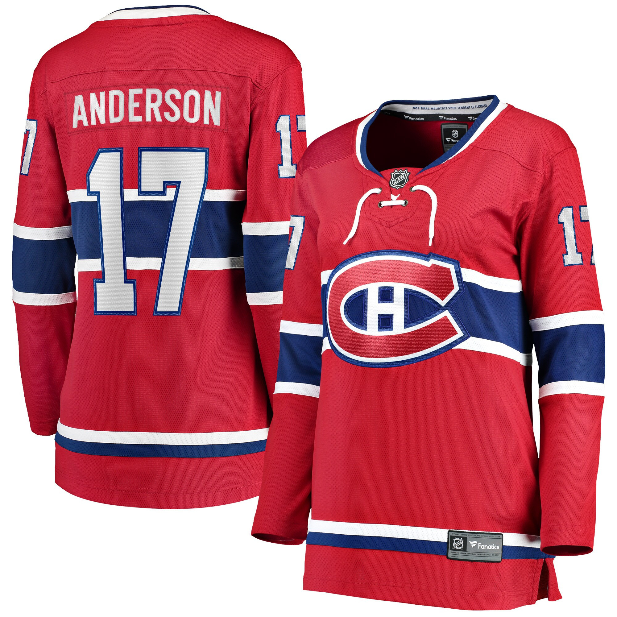 Josh Anderson Montreal Canadiens Fanatics Branded Womens Breakaway Player Jersey - Red Nhl