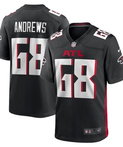 Josh Andrews Atlanta Falcons Game Player Jersey - Black Nfl