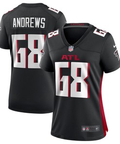 Josh Andrews Atlanta Falcons Womens Game Player Jersey - Black Nfl