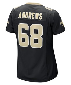 Josh Andrews New Orleans Saints Women's Game Player Jersey - Black