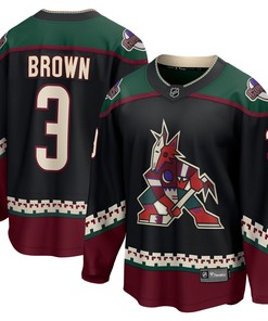 Josh Brown Arizona Coyotes Fanatics Branded Home Breakaway Player Jersey - Black Nhl