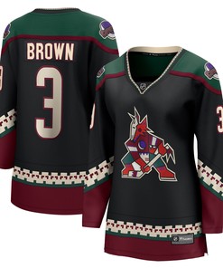 Josh Brown Arizona Coyotes Fanatics Branded Womens Home Breakaway Player Jersey - Black Nhl