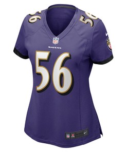 Josh Bynes 56 Baltimore Ravens Women's Game Jersey - Purple
