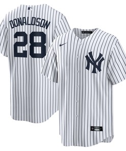 Josh Donaldson New York Yankees Home Replica Player Jersey - White/navy Mlb