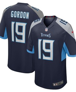 Josh Gordon Tennessee Titans Game Player Jersey - Navy