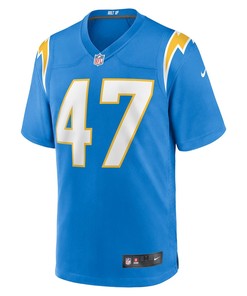 Josh Harris 47 Los Angeles Chargers Game Jersey - Powder Blue