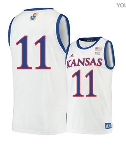 Josh Jackson 11 Kansas Jayhawks Basketball Youth Jersey - Beige