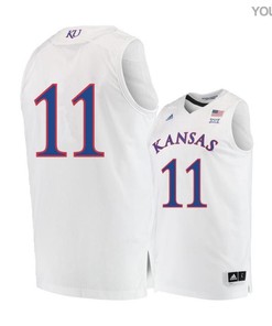 Josh Jackson 11 Kansas Jayhawks Basketball Youth Jersey - White