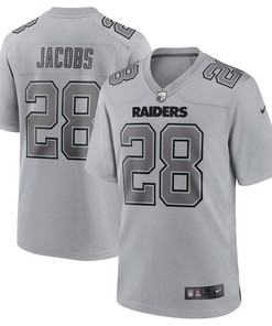 Josh Jacobs Las Vegas Raiders Atmosphere Fashion Game Jersey - Gray Nfl