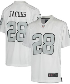 Josh Jacobs Las Vegas Raiders Color Rush Game Jersey - White Nfl