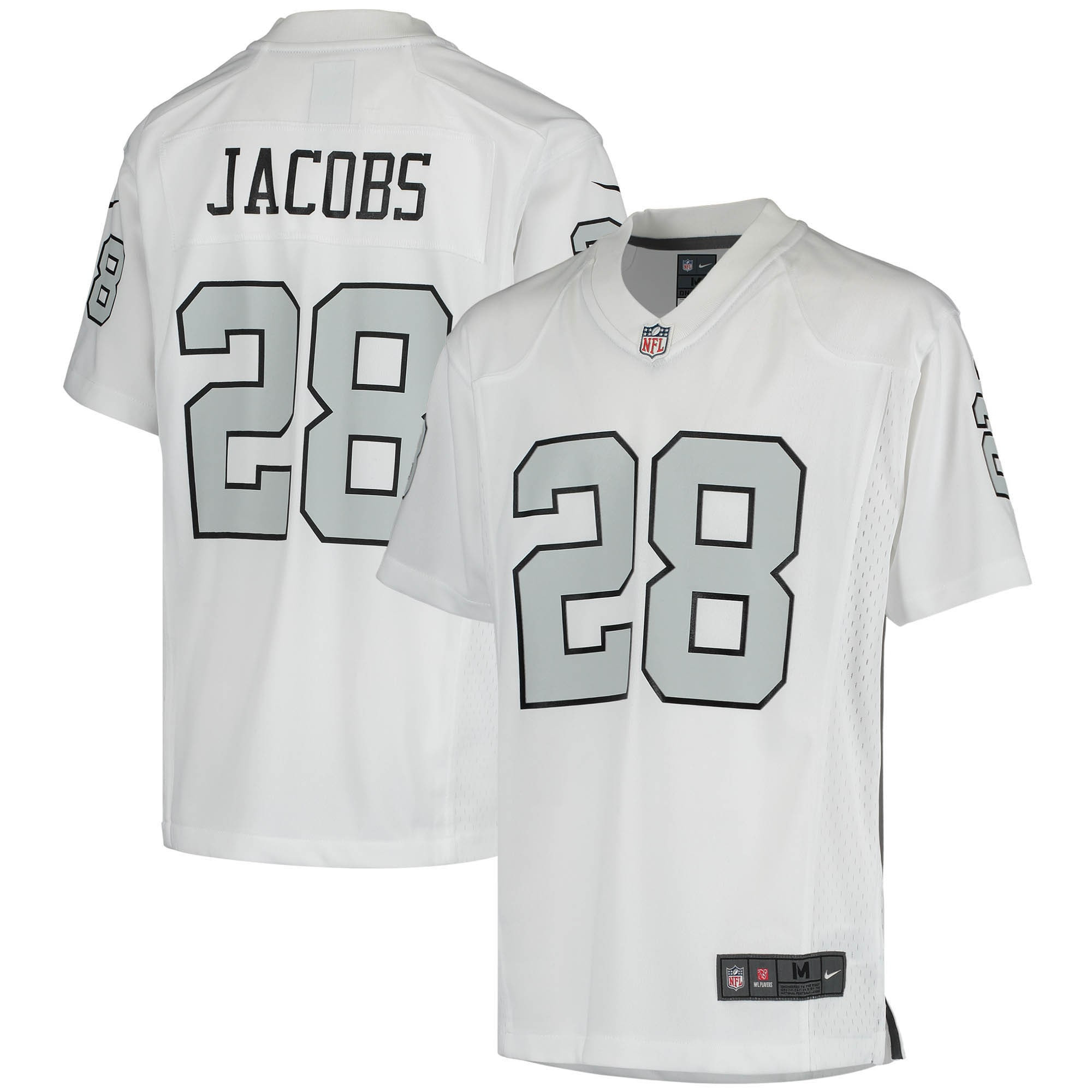 Josh Jacobs Las Vegas Raiders Color Rush Game Jersey - White Nfl